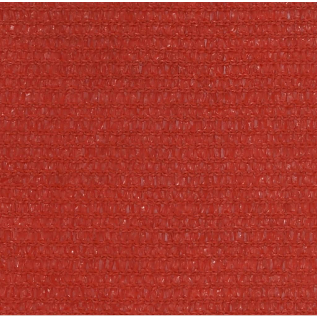 vidaXL Платно-сенник, 160 г/м², червено, 4x7 м, HDPE