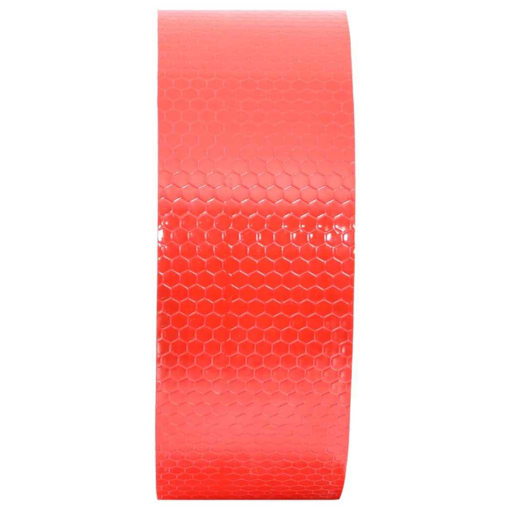 vidaXL Светлоотразителна лента червена 5 см x 20 м PVC