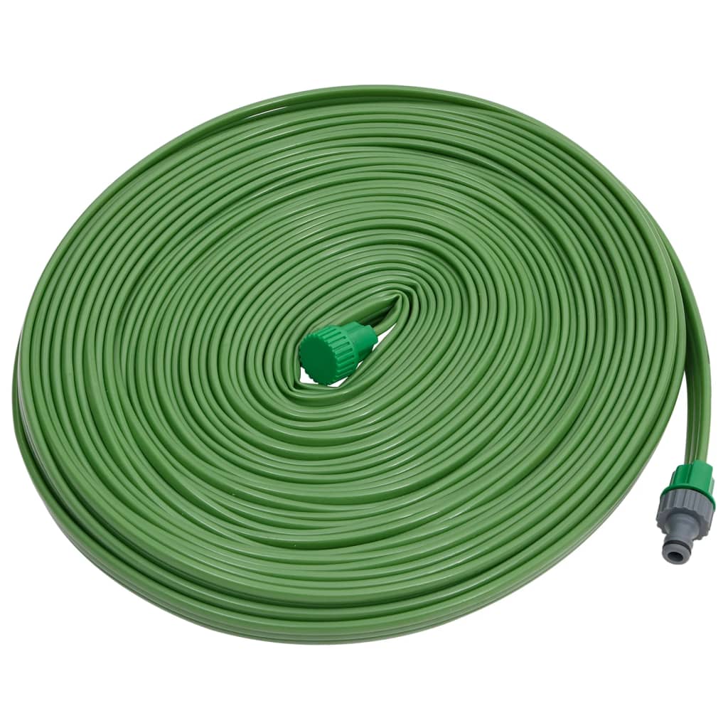 vidaXL 3-тръбен маркуч за пръскачка зелен 15 м PVC