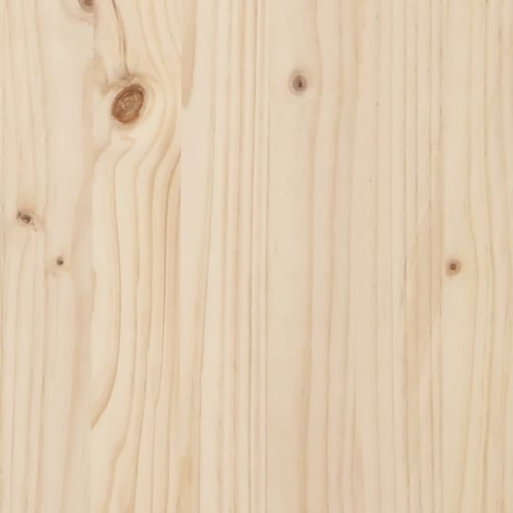 vidaXL Стенна табла за спалня, 186x3x63 см, борово дърво масив