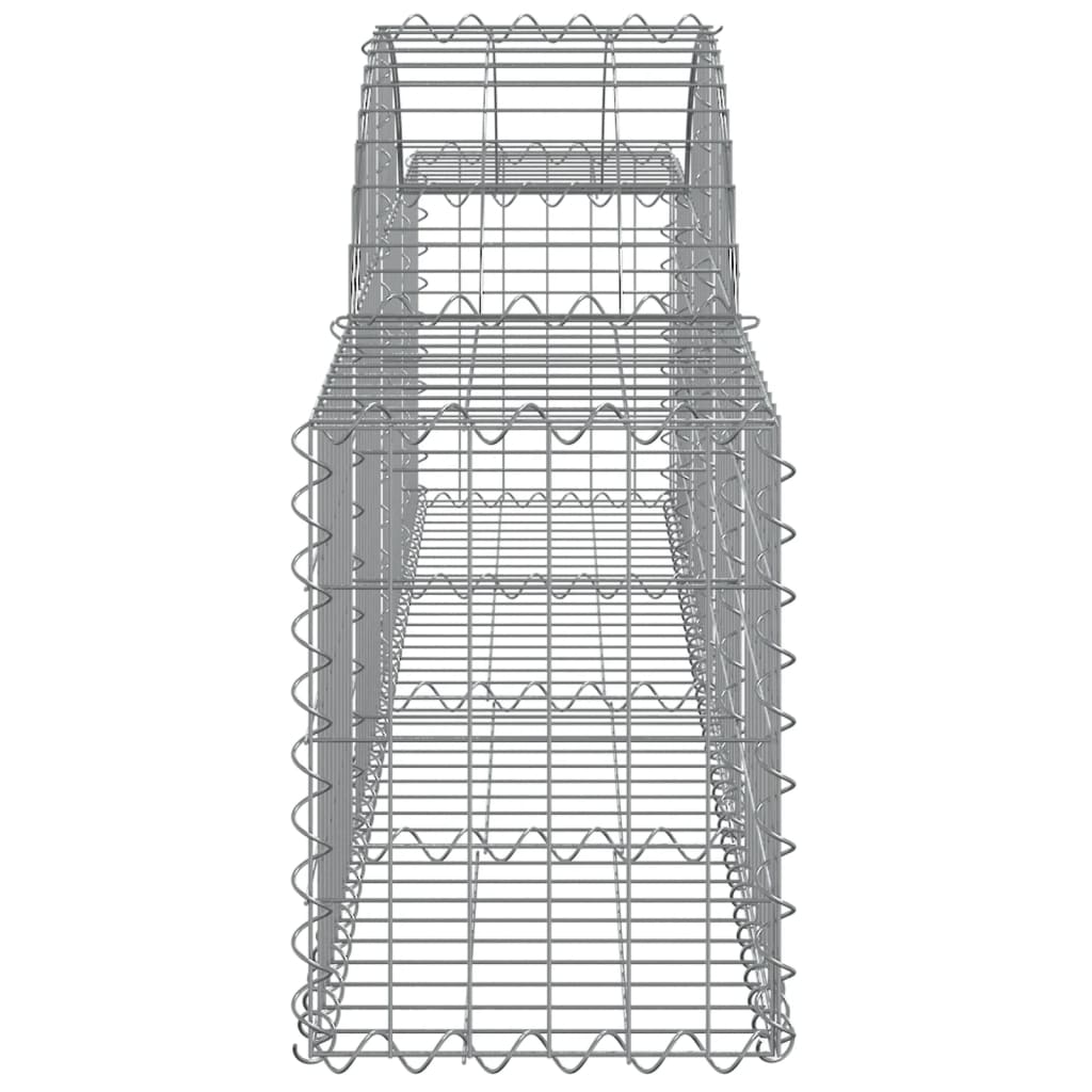 vidaXL Габионни кошници арка 13 бр 200x30x40/60 см поцинковано желязо