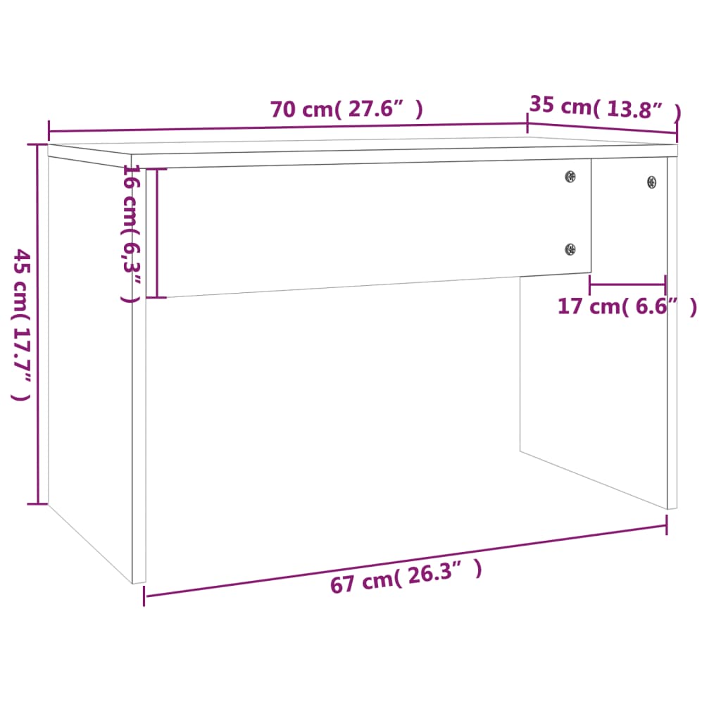 vidaXL Комплект тоалетка, бетонно сива, 96x40x142 см