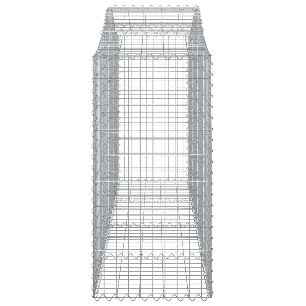 vidaXL Габионни кошници арка 12 бр 200x50x120/140см поцинковано желязо