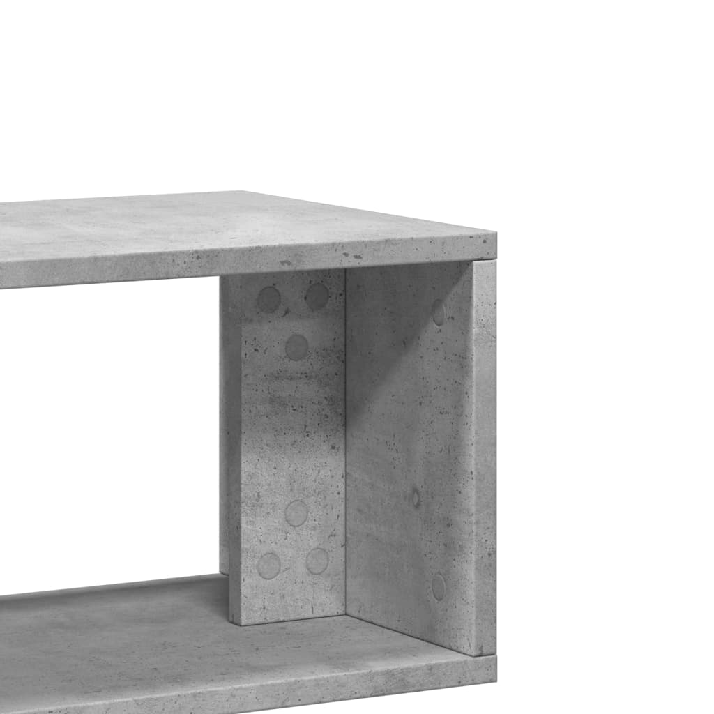 vidaXL ТВ шкафове, 2 бр, бетонно сиви, 100x30x50 см, инженерно дърво