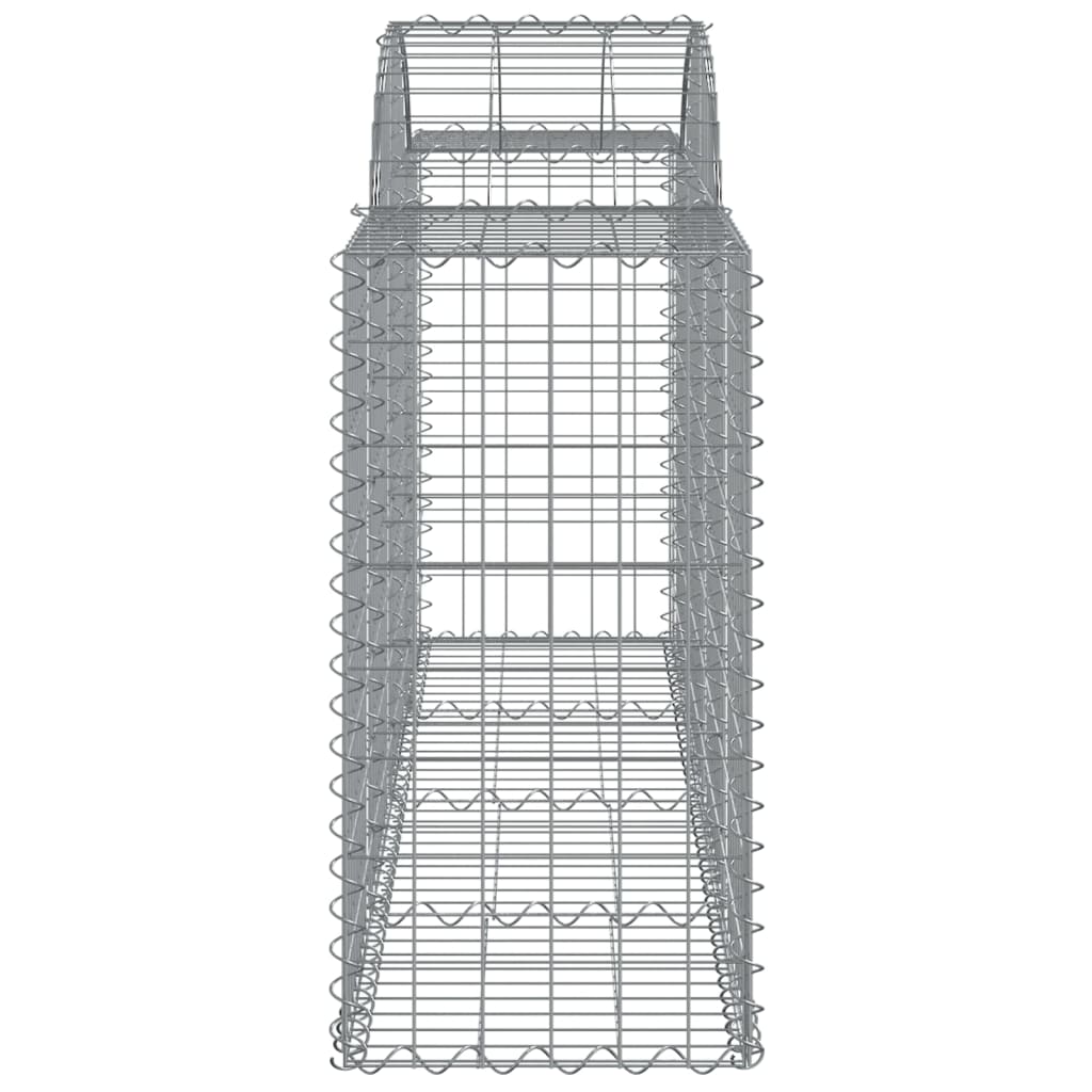 vidaXL Габионни кошници арка 20 бр 200x50x80/100 см поцинковано желязо