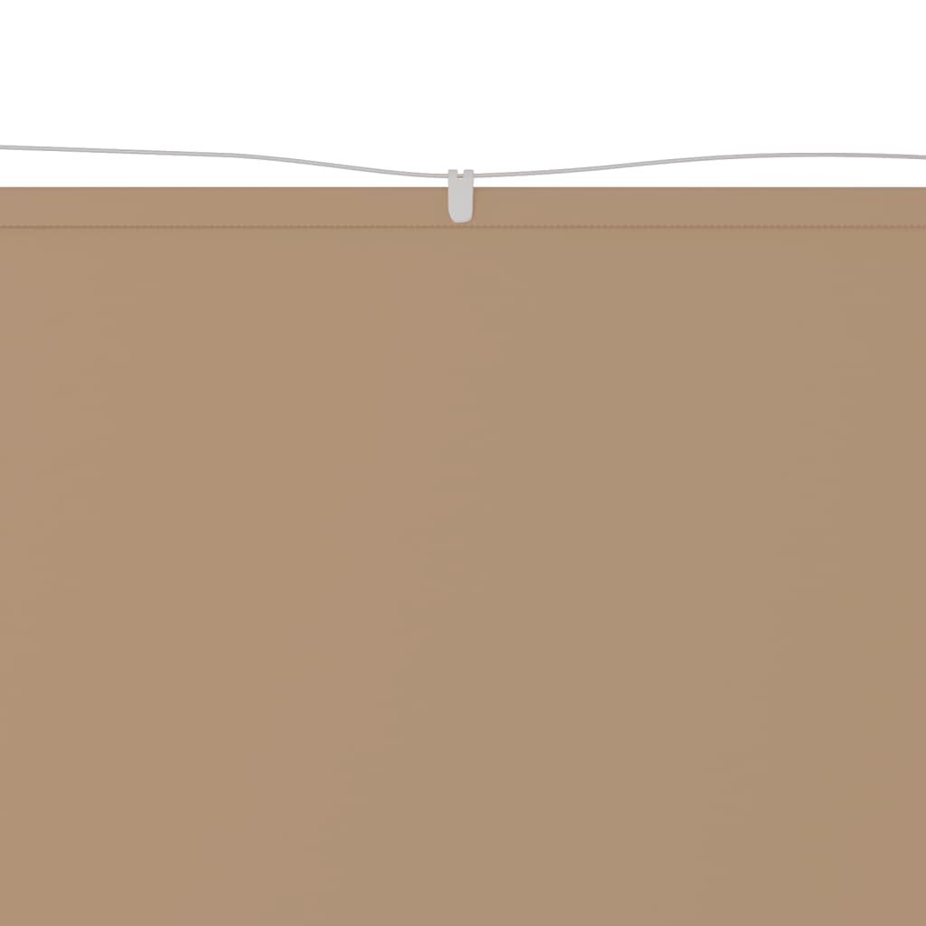 vidaXL Вертикален сенник, таупе, 100x420 см, оксфорд плат