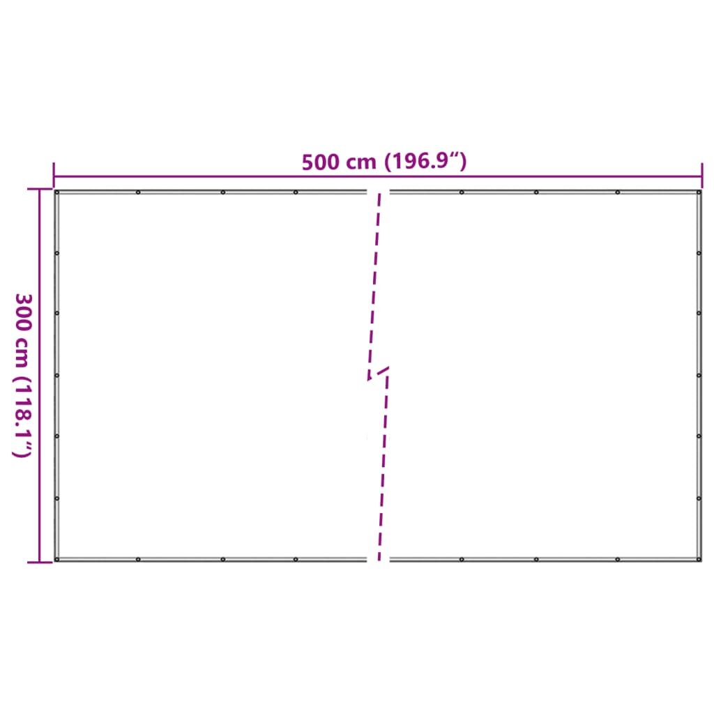 vidaXL Мрежа за ремарке, зелена, 3x5 м, HDPE