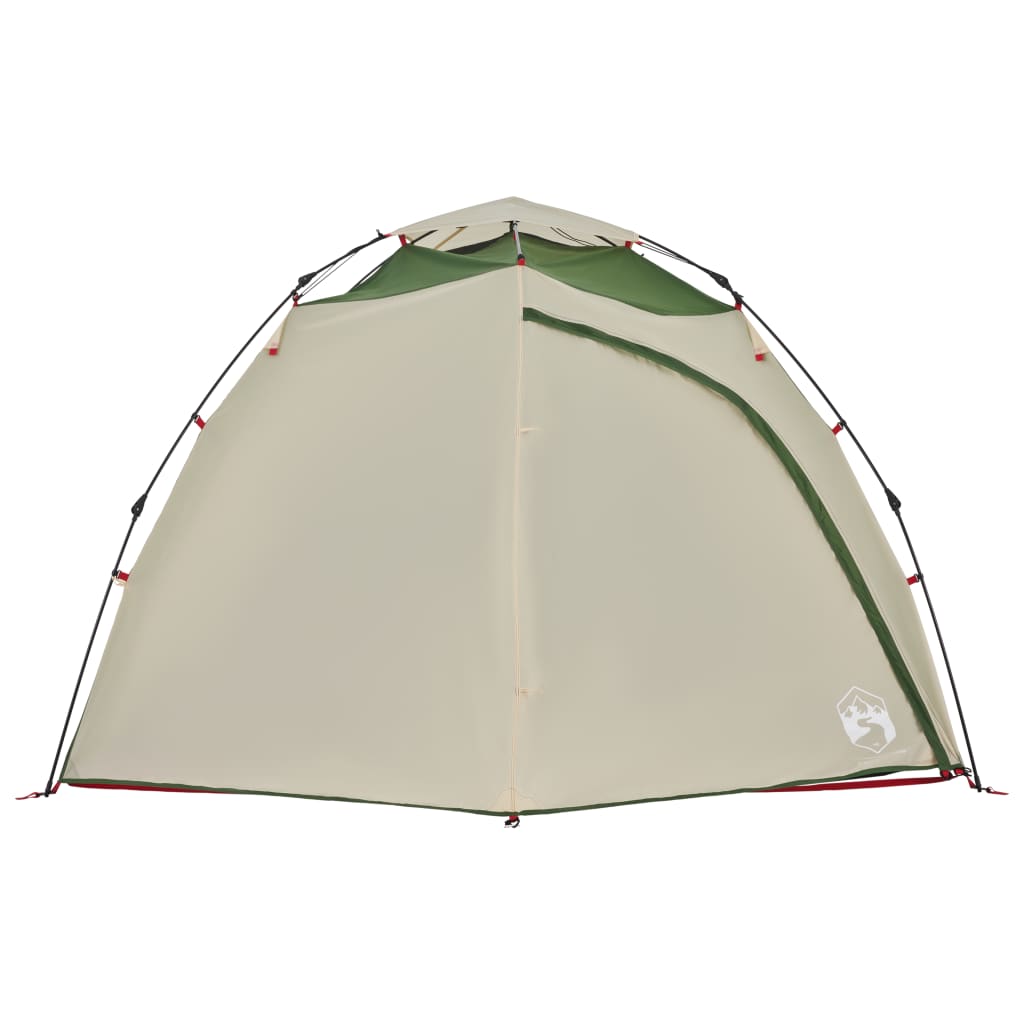 vidaXL Къмпинг палатка куполна 4-местна зелена бързо освобождаване