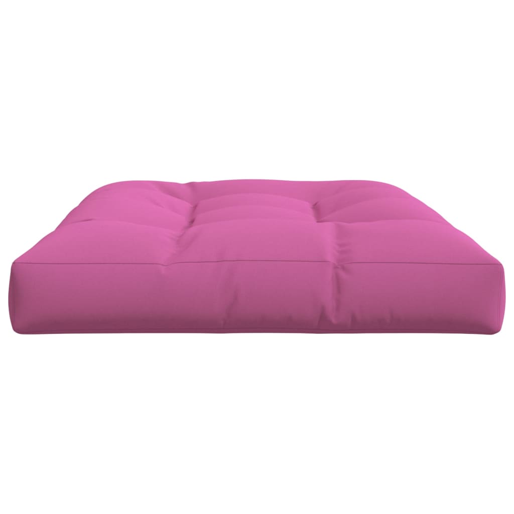 vidaXL Палетна възглавница, розова, 120x80x12 см, текстил