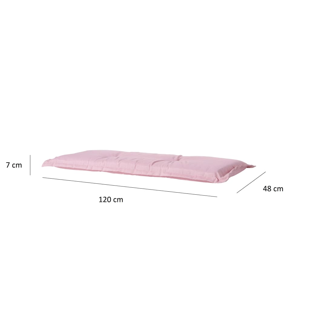 Madison Възглавница за пейка Panama, 120x48 см, нежно розово