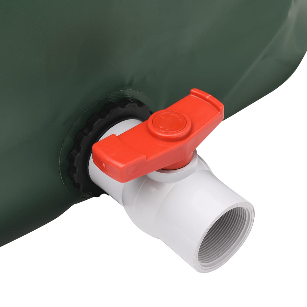 vidaXL Резервоар за вода с кран, сгъваем, 360 л, PVC