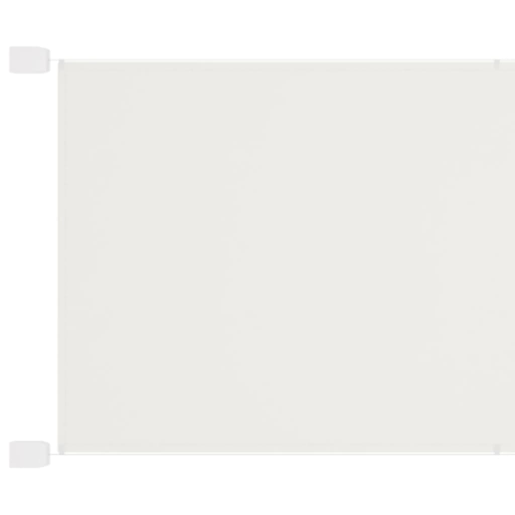 vidaXL Вертикален сенник, бял, 180x1200 см, оксфорд плат