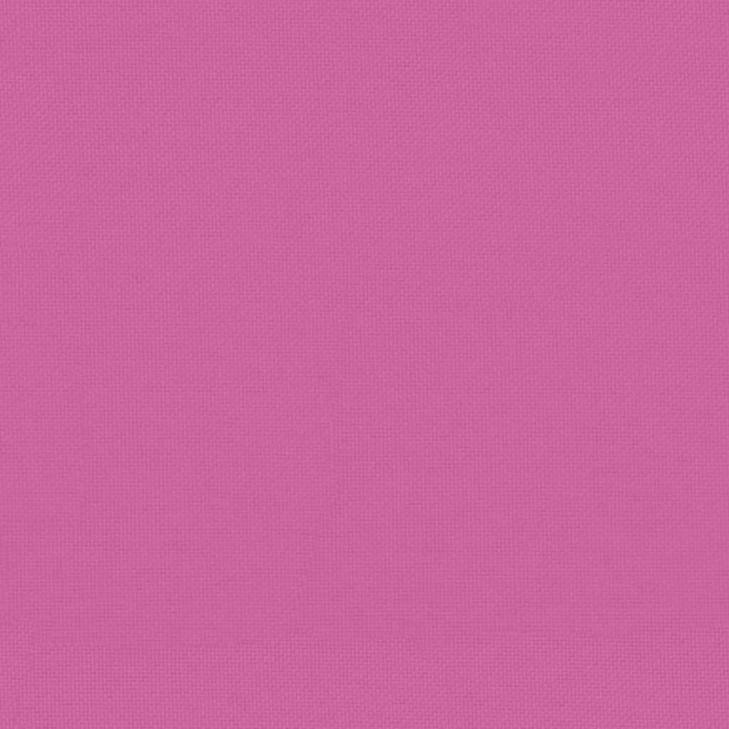vidaXL Палетна възглавница, розова, 50x50x12 см, текстил