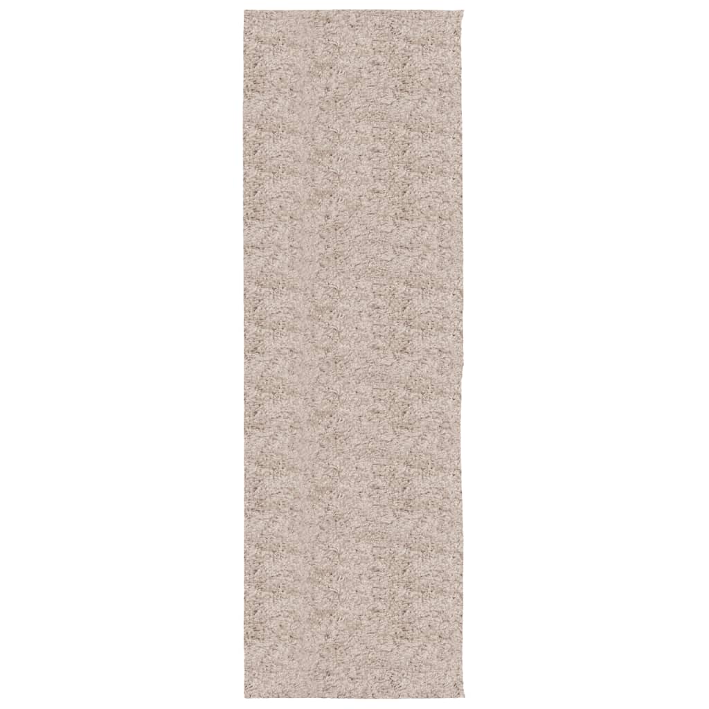 vidaXL Шаги килим с дълъг косъм "PAMPLONA" модерен бежов 80x250 см