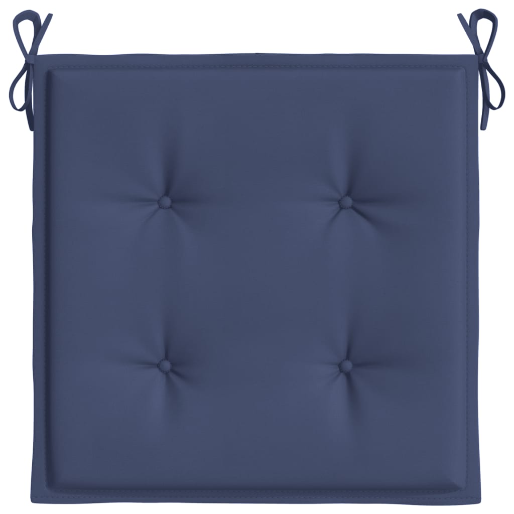 vidaXL Палетни възглавници, 6 бр, нейви сини, 50x50x3 см, Оксфорд плат