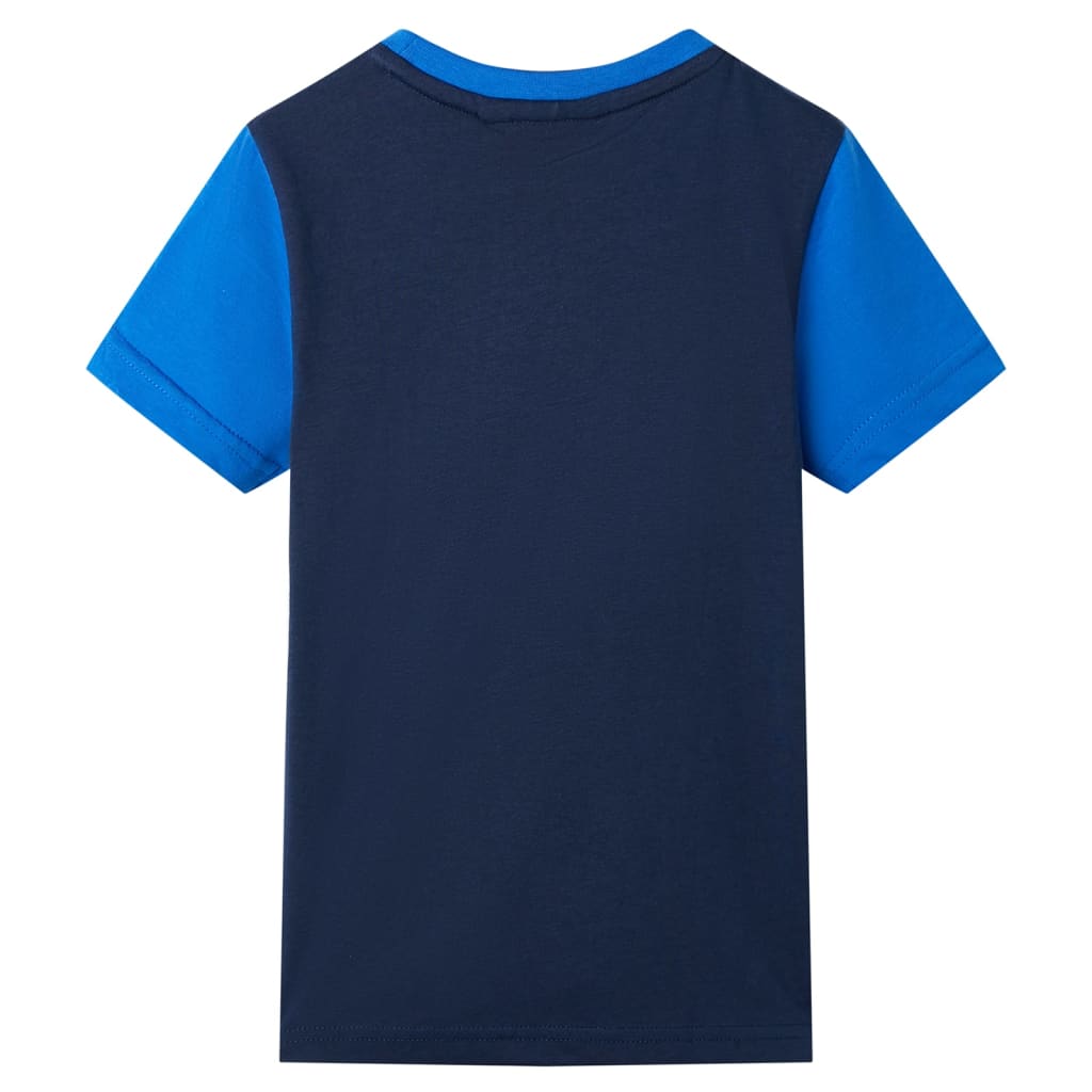 Детска тениска, синьо и нейви, 92