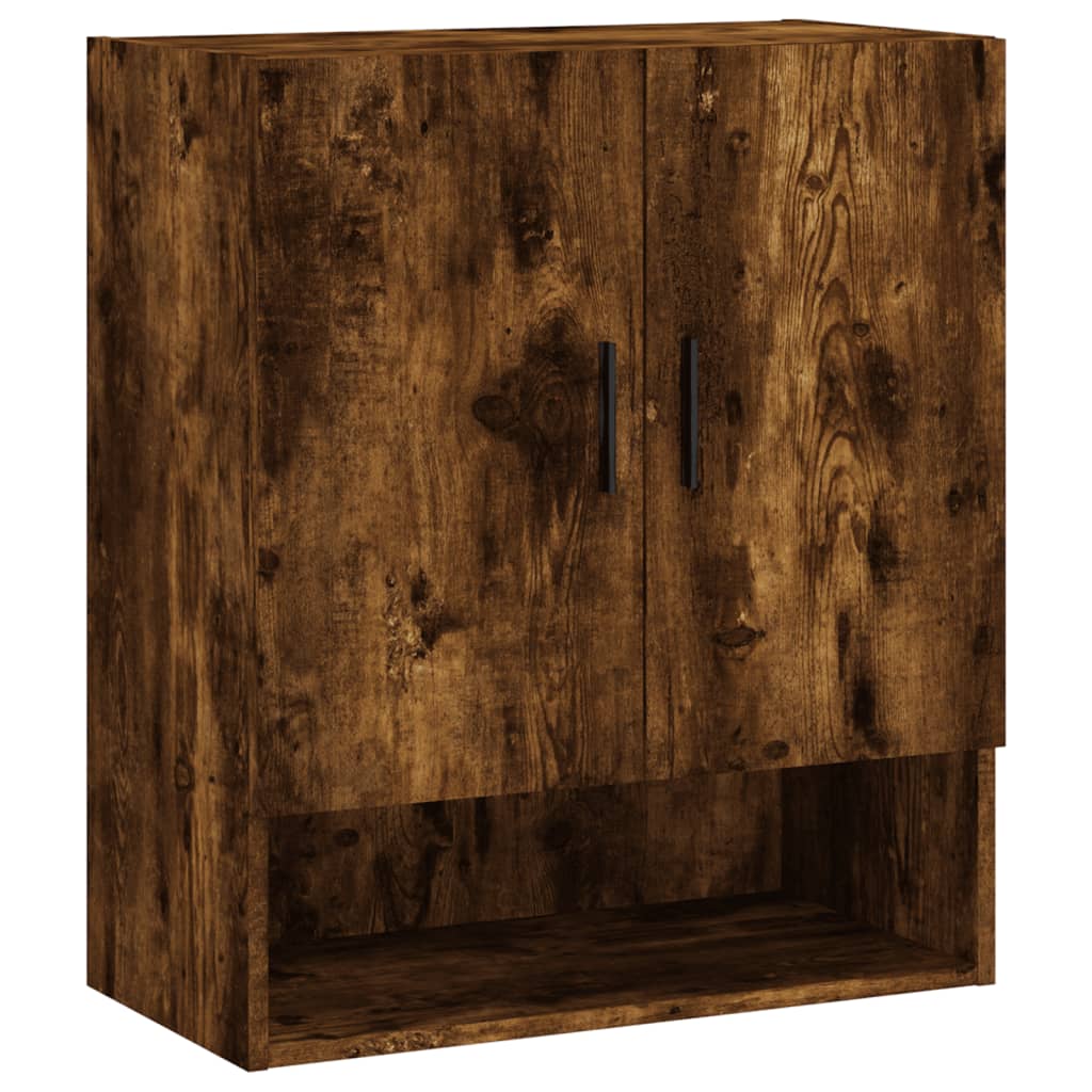 vidaXL Стенен шкаф, опушен дъб, 60x31x70 см, инженерно дърво