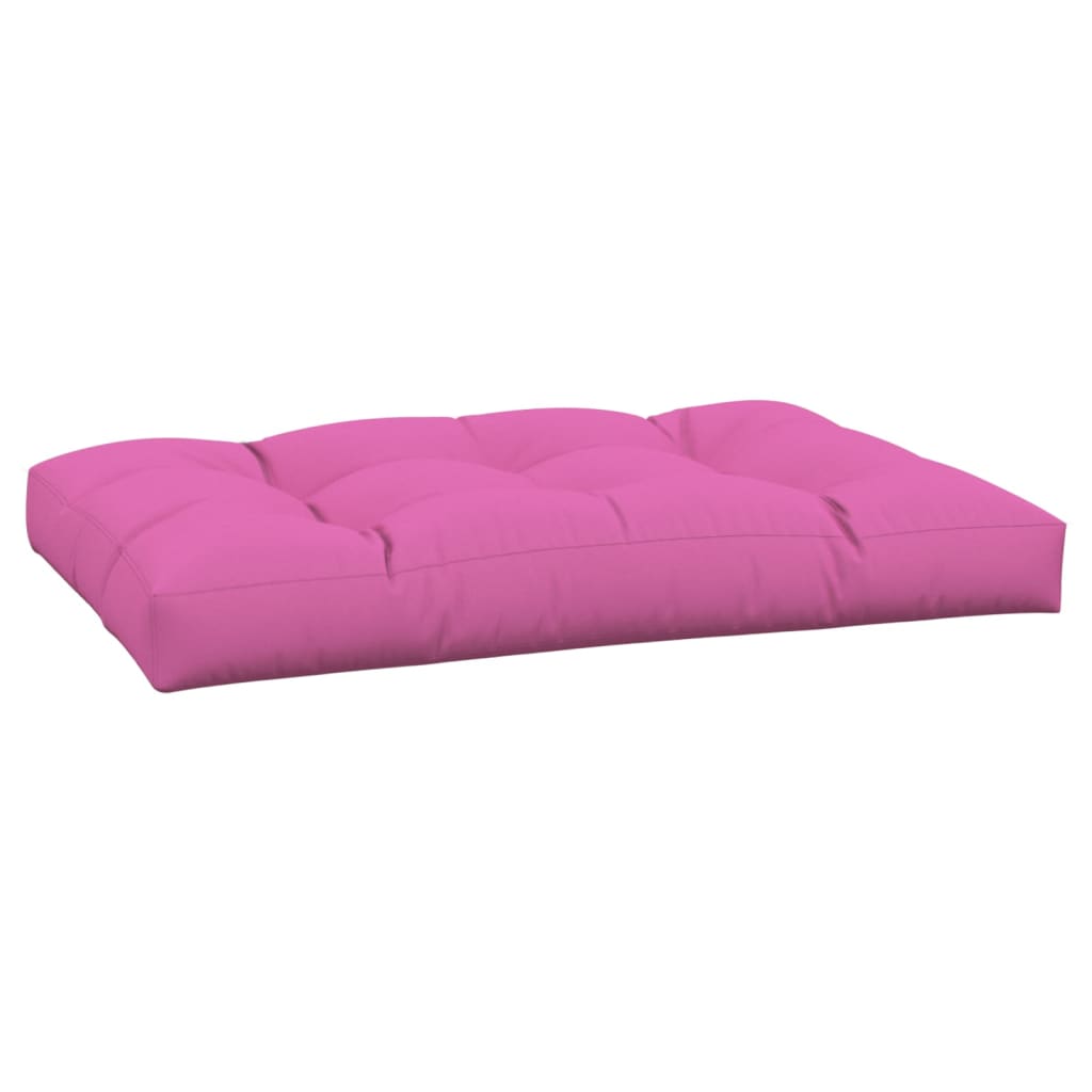 vidaXL Палетна възглавница, розова, 120x80x12 см, текстил