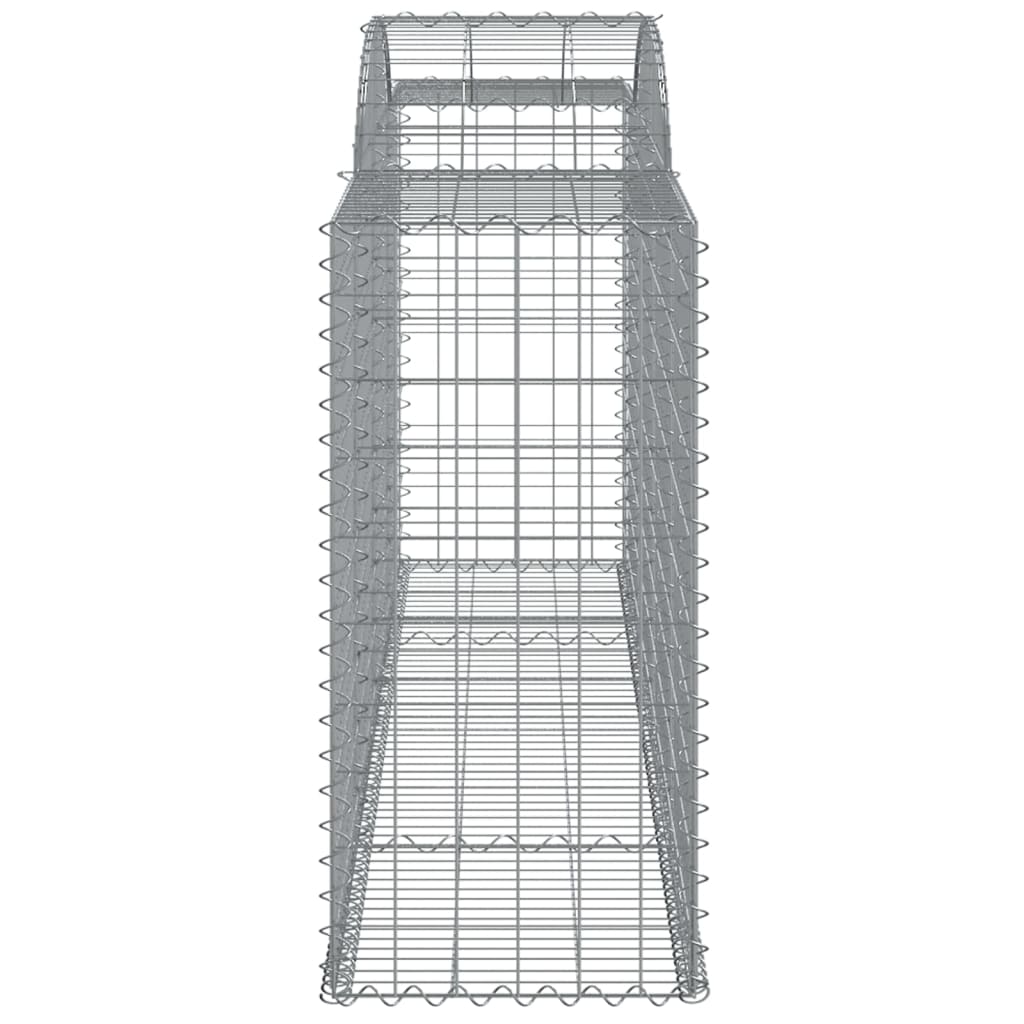 vidaXL Габионни кошници арка 25 бр 300x50x100/120см поцинковано желязо