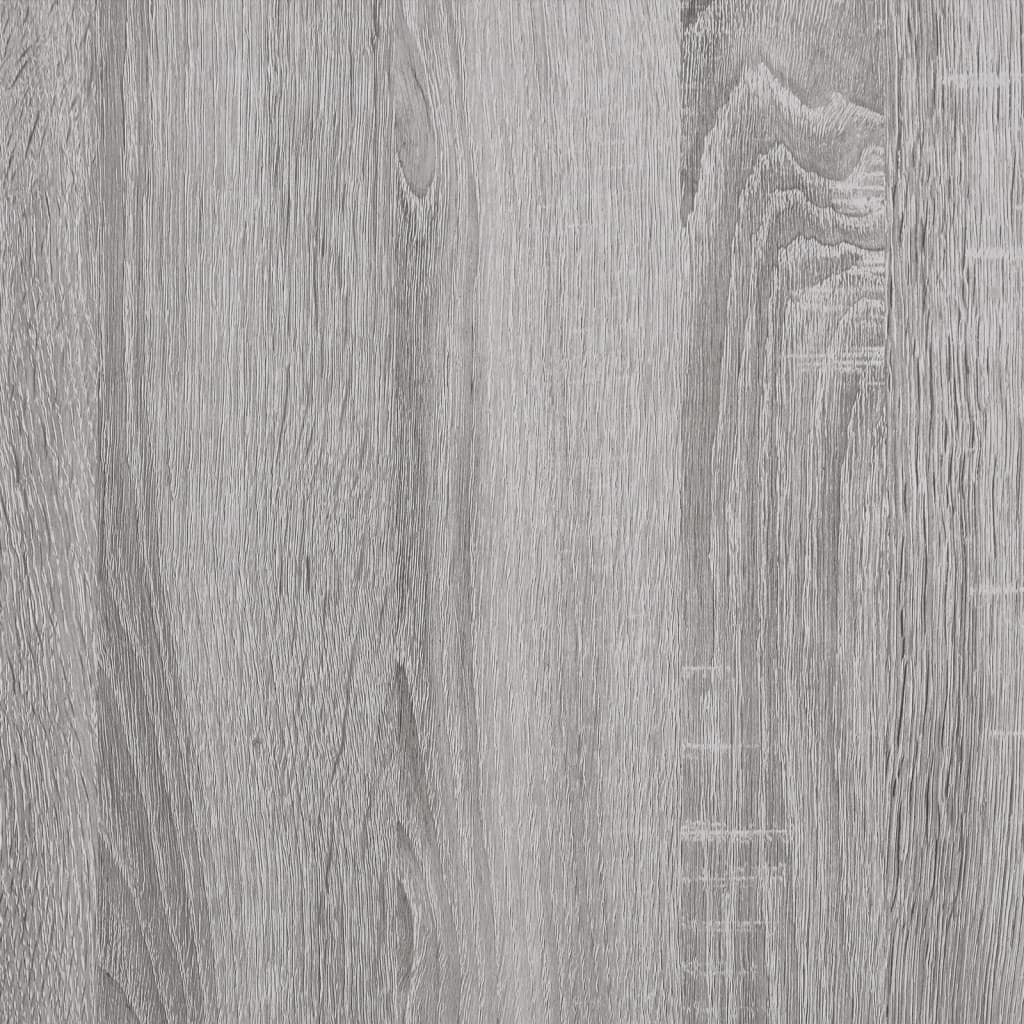 vidaXL Сайдборд, сив сонома, 34,5x34x90 см, инженерно дърво