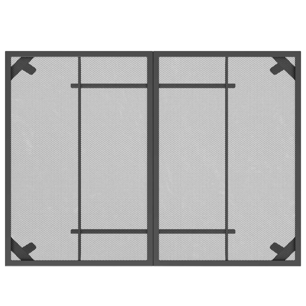 vidaXL Градинска маса антрацит 110x80x72 cм стомана мрежа