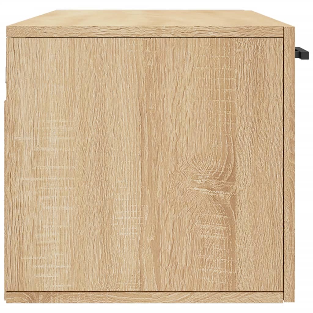 vidaXL Стенен шкаф, сонома дъб, 100x36,5x35 см, инженерно дърво