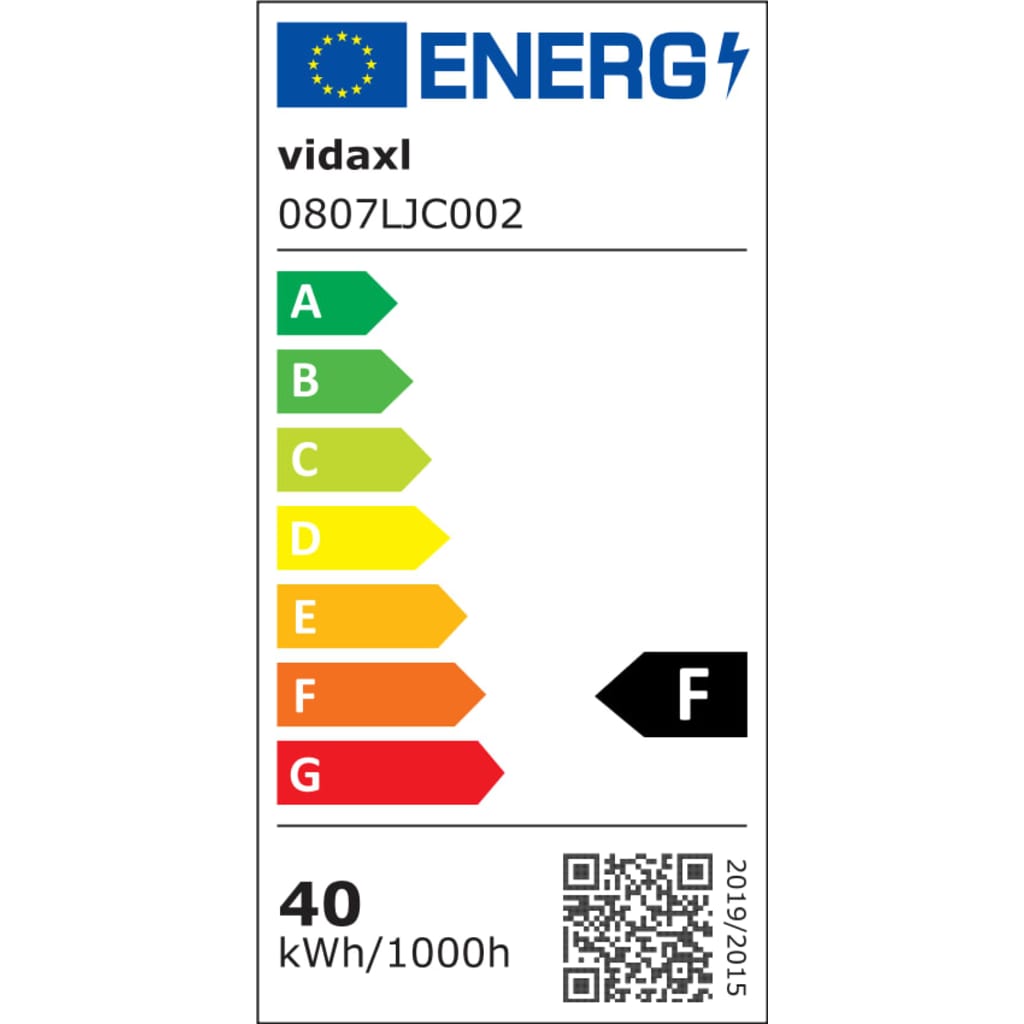 vidaXL Таванна лампа с 3 LED крушки G9 120 W