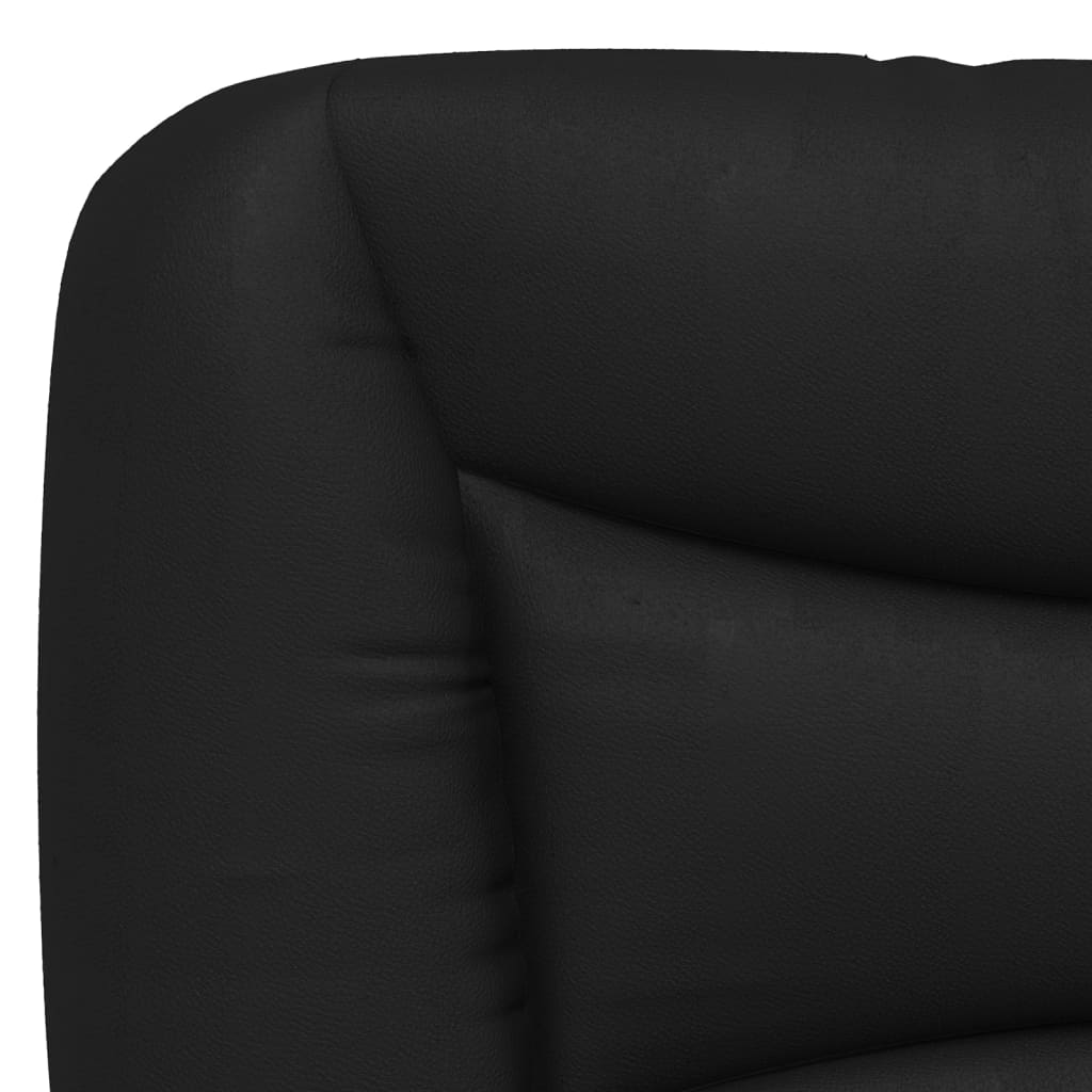 vidaXL Мека табла за легло, черна, 160 см, изкуствена кожа