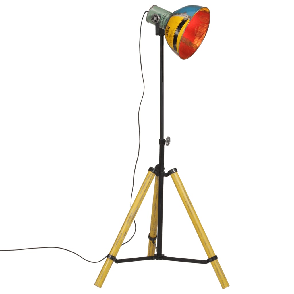 vidaXL Подова лампа, 25 W, многоцветна, 75x75x90-150 см, E27