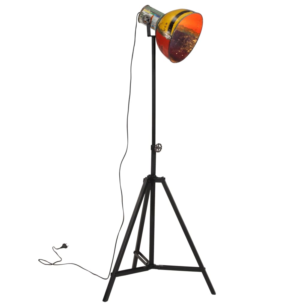 vidaXL Подова лампа, 25 W, многоцветна, 61x61x90/150 см, E27