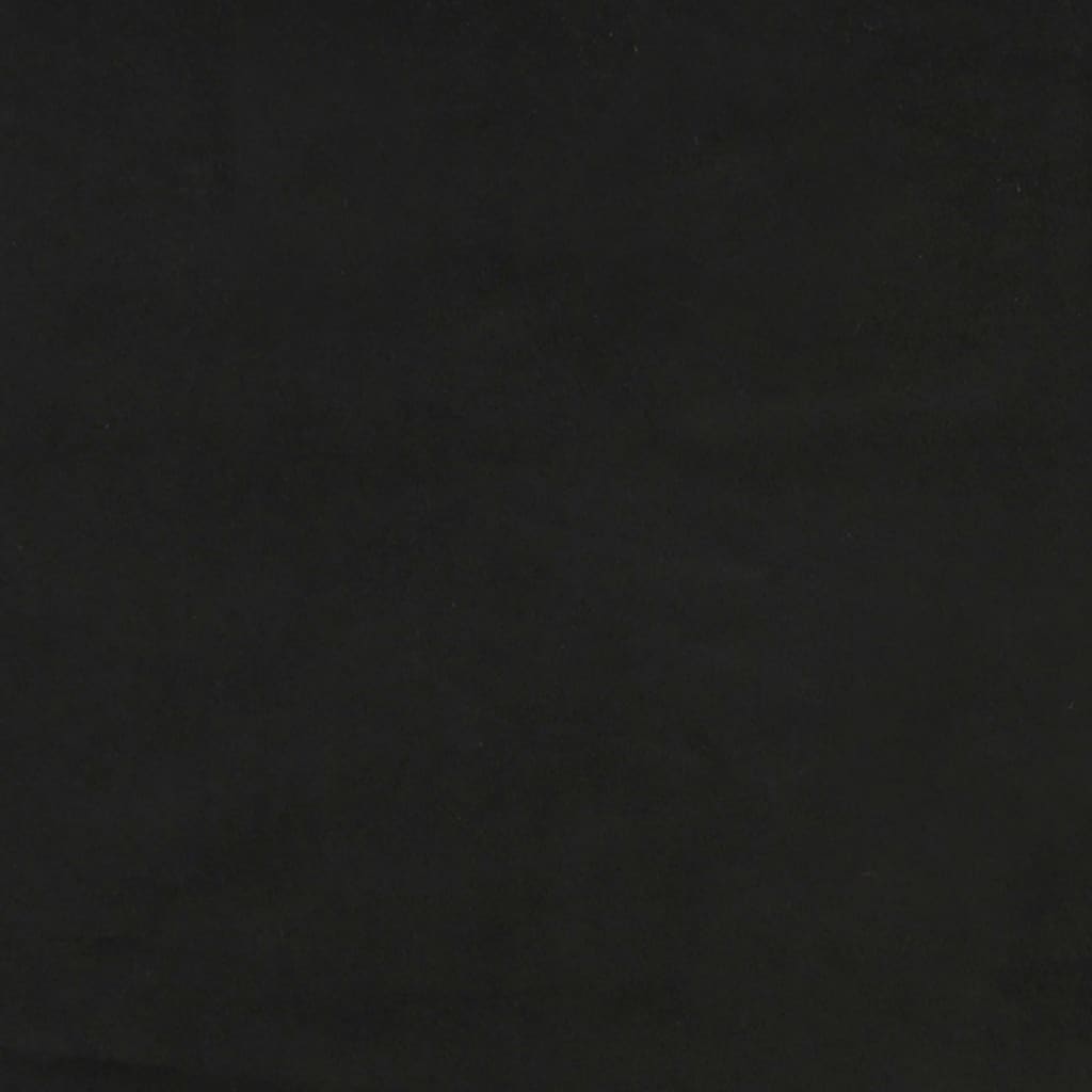 vidaXL Горна табла за легло, черна, 147x16x78/88 см, кадифе