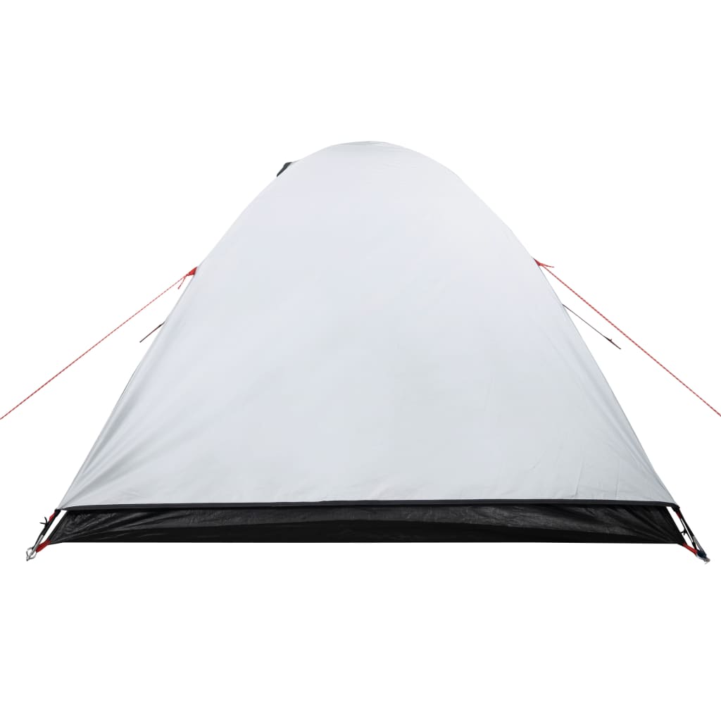 vidaXL Куполна къмпинг палатка 3 души бял затъмняващ плат водоустойчив