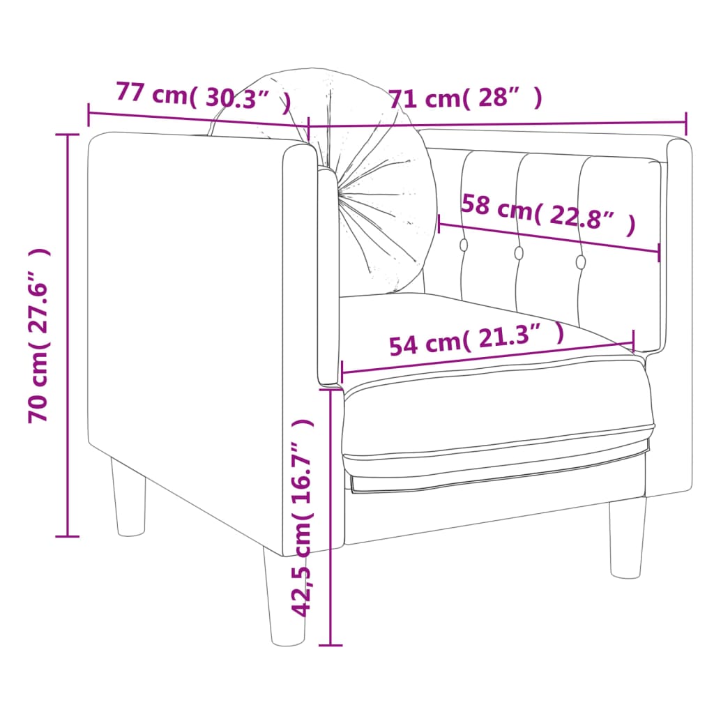 vidaXL Комплект дивани 3 части с възглавници светлосив кадифе