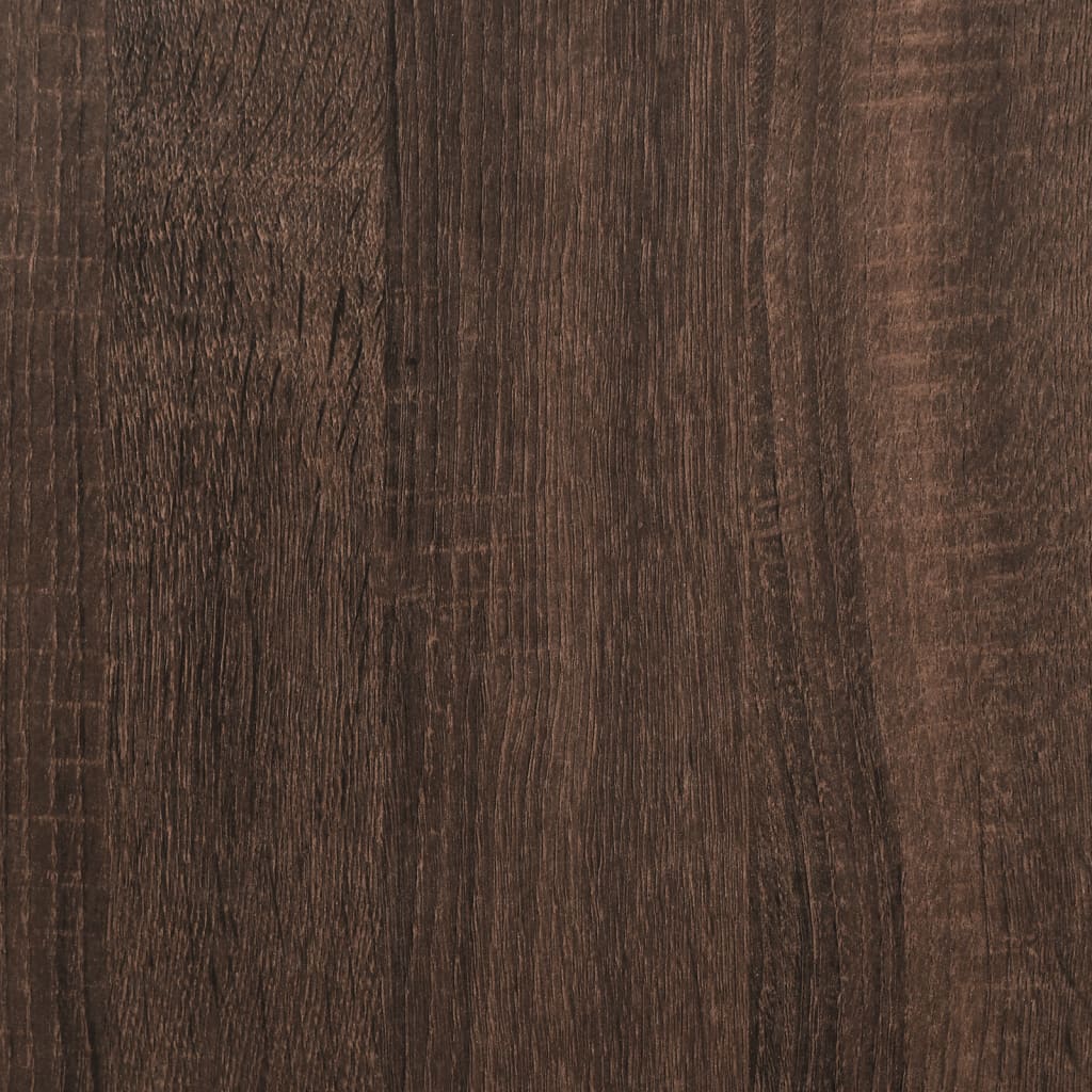 vidaXL Сайдборд, кафяв дъб, 60x39x80 см, инженерно дърво
