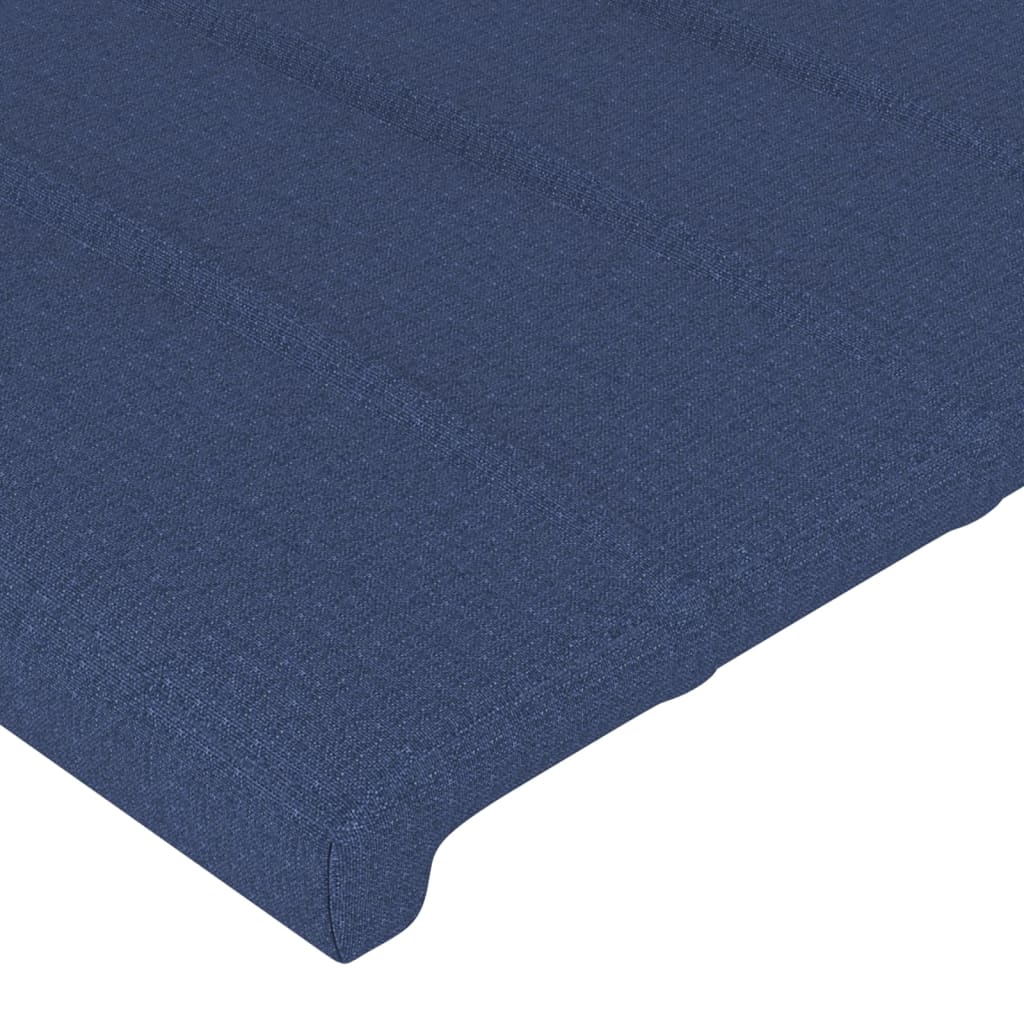vidaXL Горни табли за легло, 2 бр, сини, 90x5x78/88 см, плат