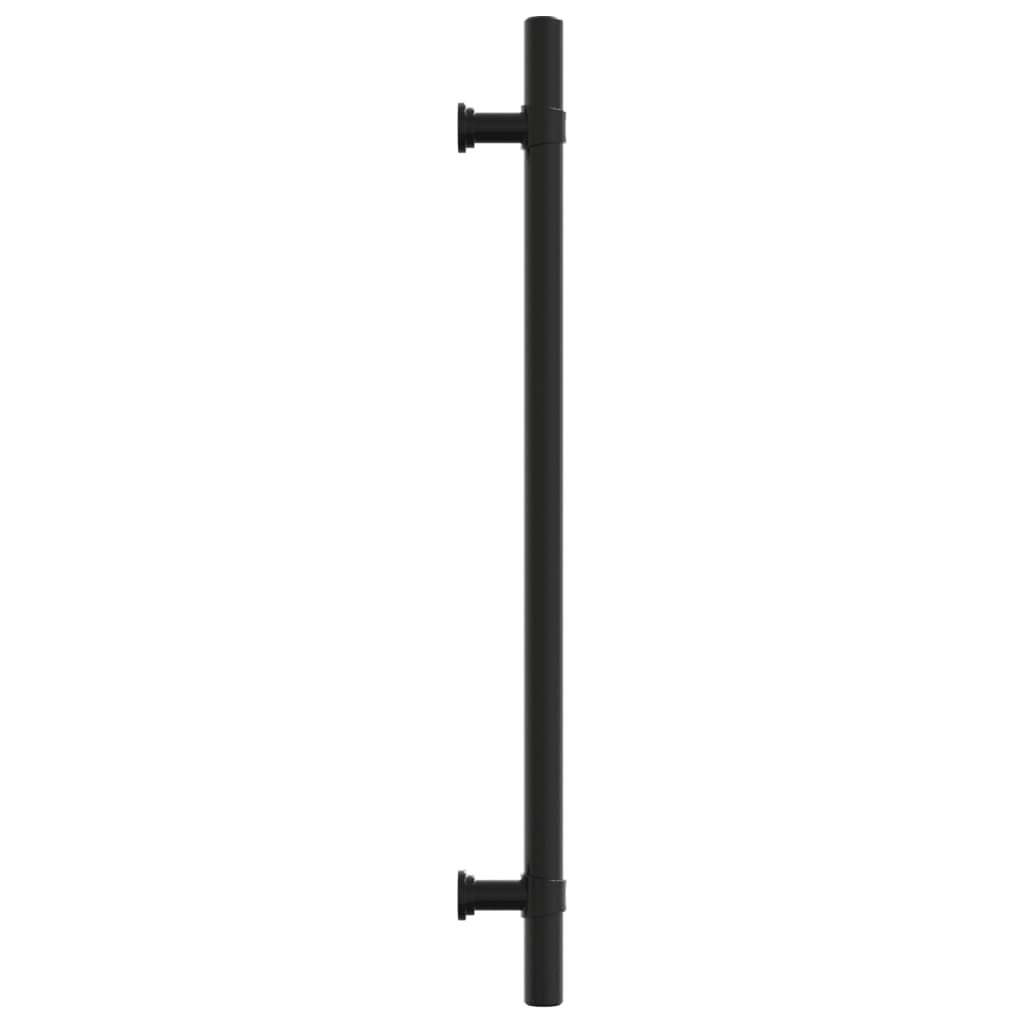 vidaXL Дръжки за шкафове, 5 бр, черни, 224 мм, неръждаема стомана