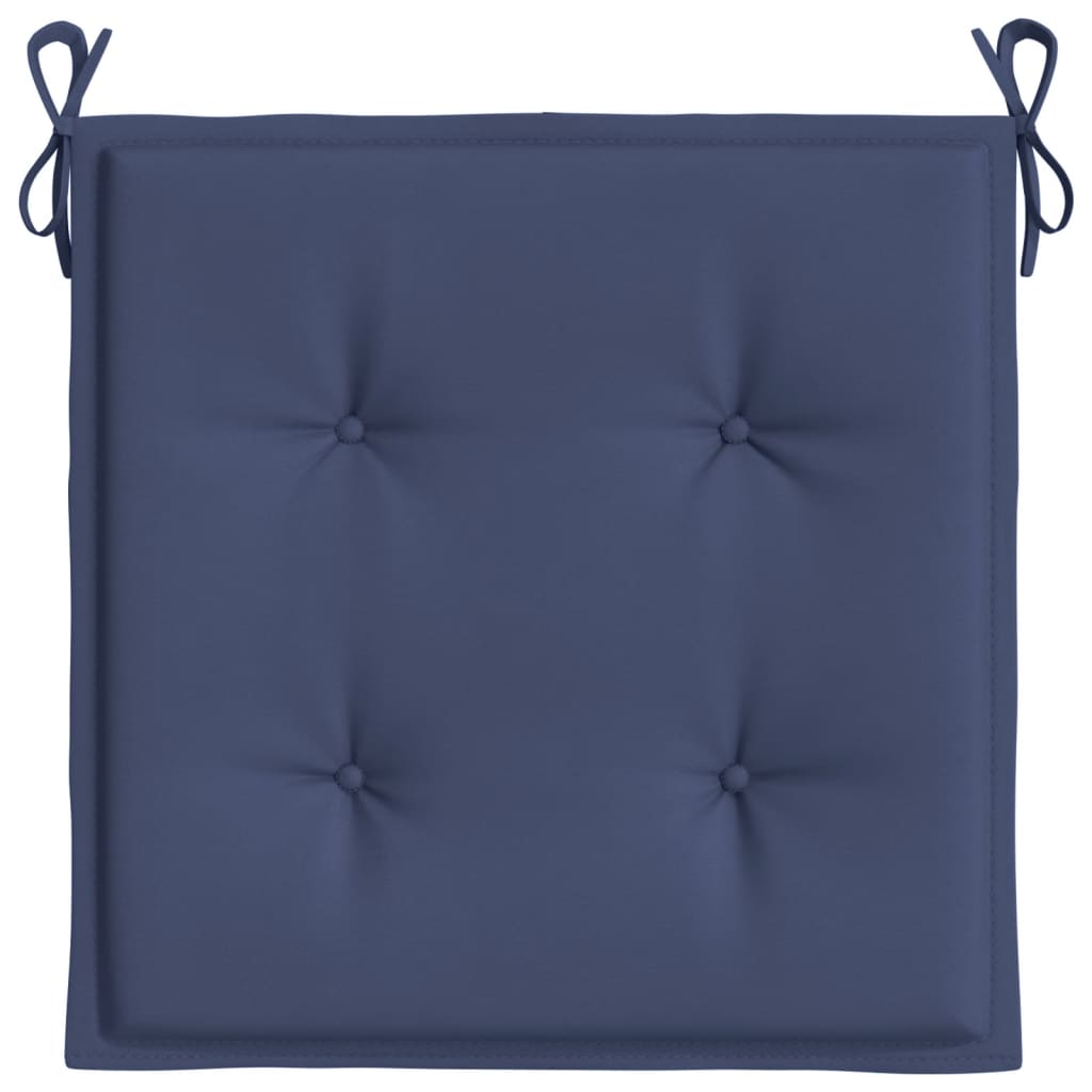 vidaXL Палетни възглавници, 2 бр, нейви сини, 40x40x3 см, Оксфорд плат
