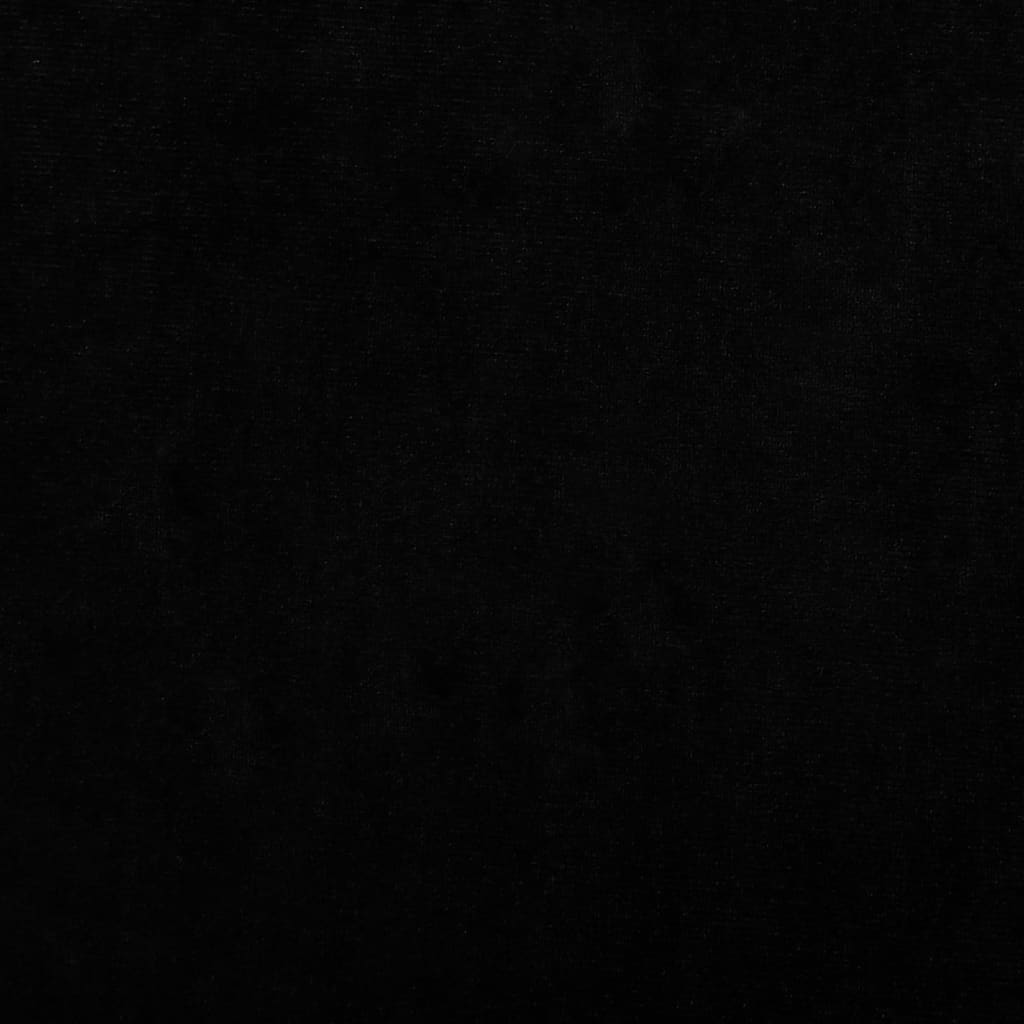vidaXL Кучешко легло черно 70x45x33 см кадифе