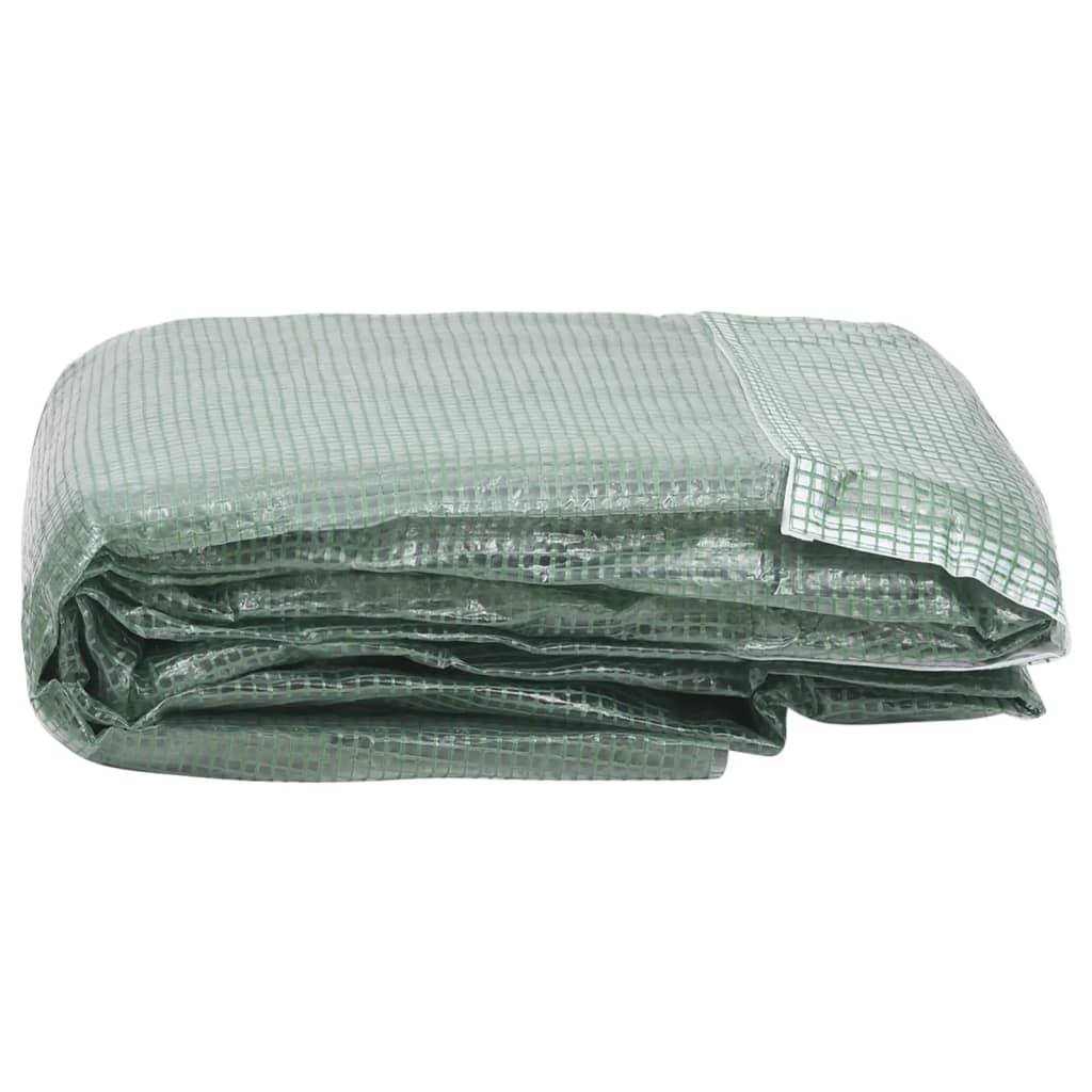 vidaXL Резервно покривало за парник (32 м²), 400x800x200 см, зелено