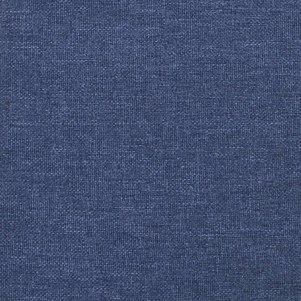 vidaXL Горни табли за легло, 2 бр, сини, 90x5x78/88 см, плат