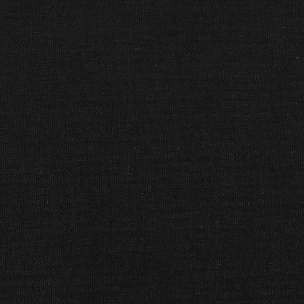 vidaXL Горна табла за легло с уши, черна, 103x23x78/88 см, плат