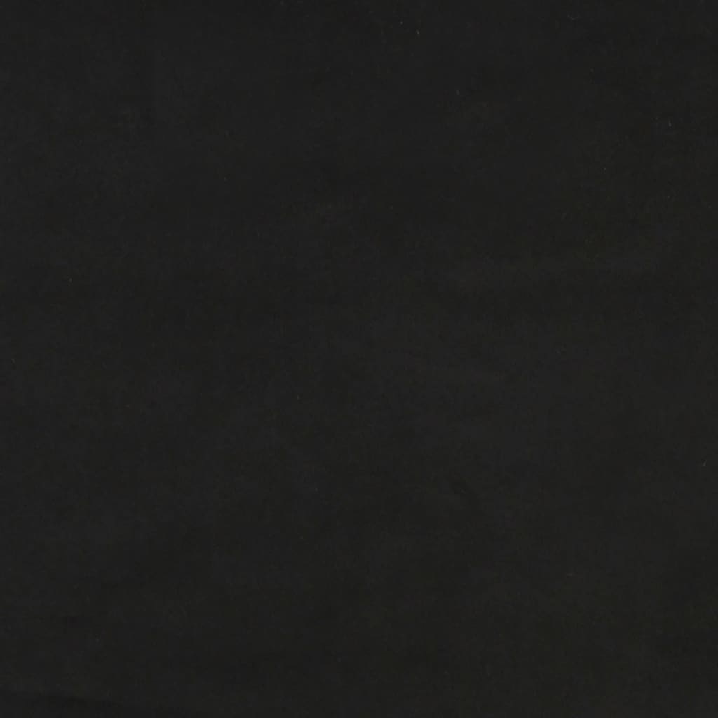 vidaXL Горна табла за легло с уши, черна, 147x23x78/88 см, кадифе