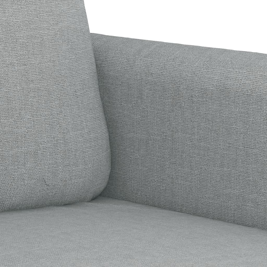 vidaXL Комплект дивани 2 части с възглавници светлосив текстил