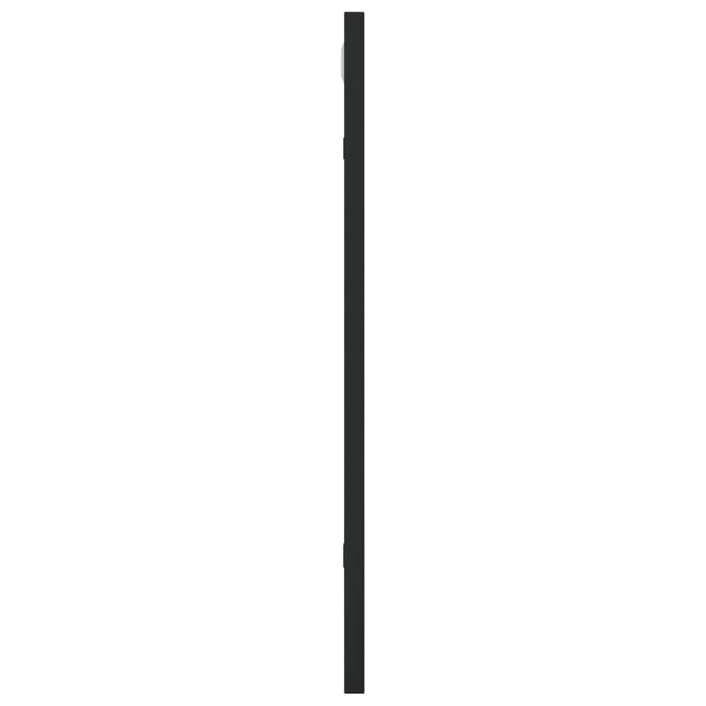 vidaXL Стенно огледало, черно, 40x50 см, правоъгълно, желязо