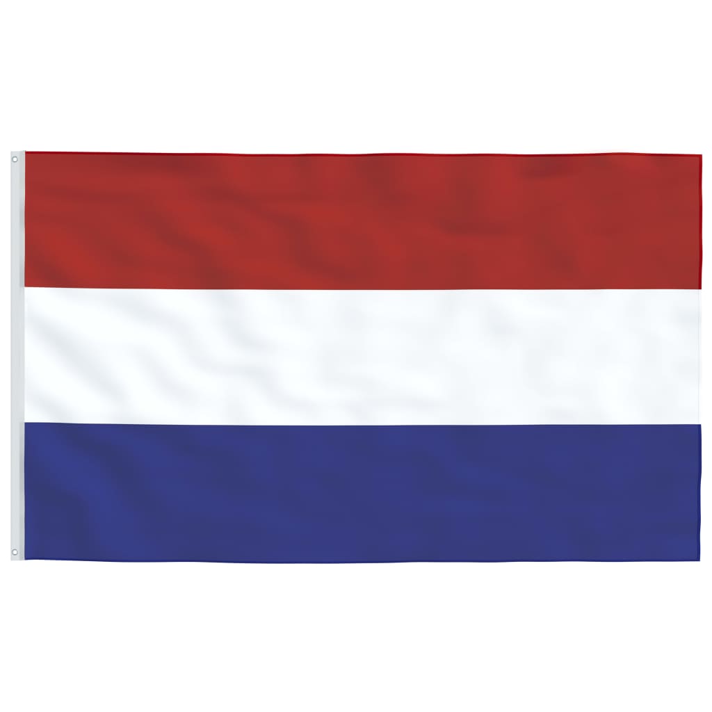 vidaXL Флаг на Нидерландия и стълб 6,23 м алуминий
