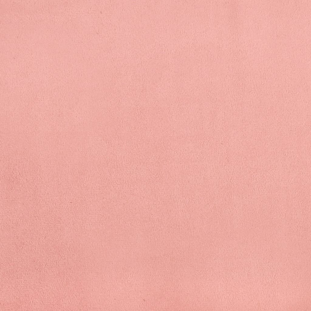 vidaXL Горна табла за легло, розова, 90x5x78/88 см, кадифе