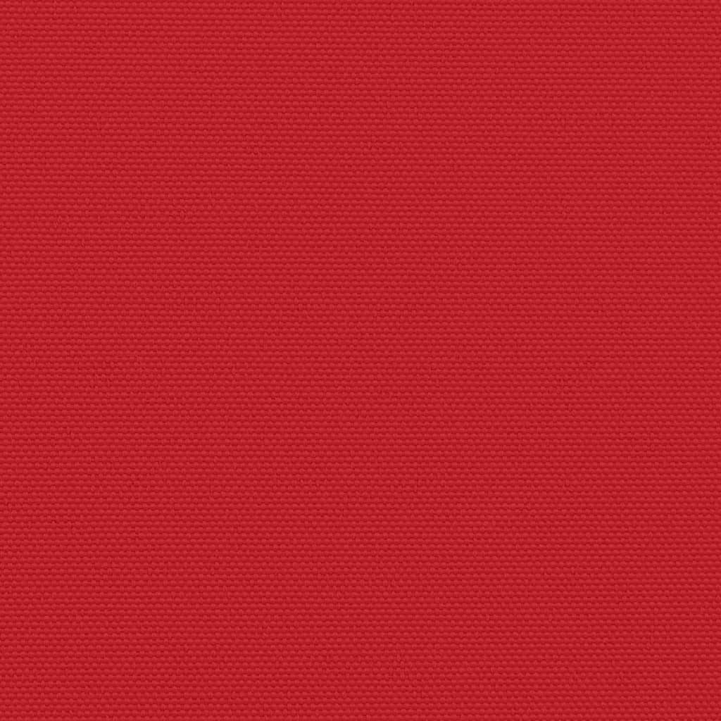 vidaXL Прибираща се странична тента, червена, 120x600 см