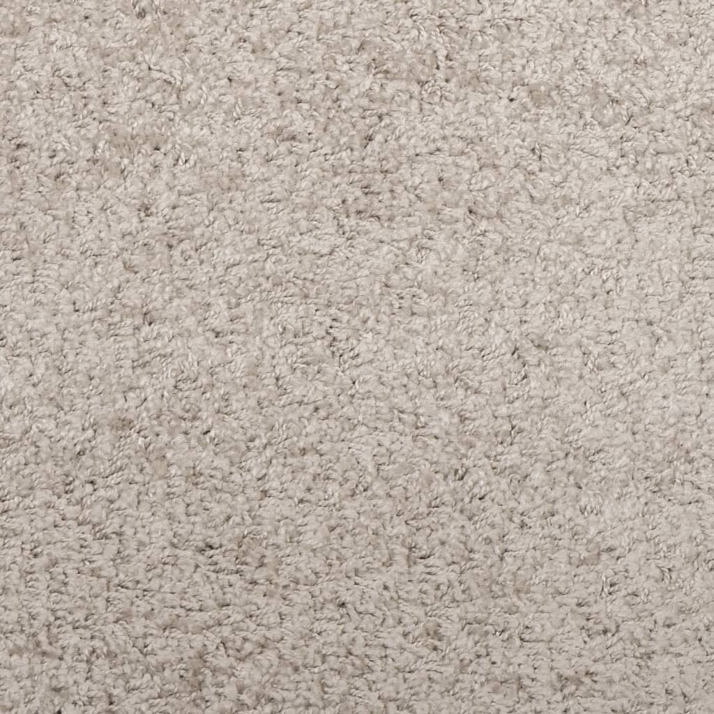 vidaXL Шаги килим с дълъг косъм "PAMPLONA" модерен бежов 80x250 см