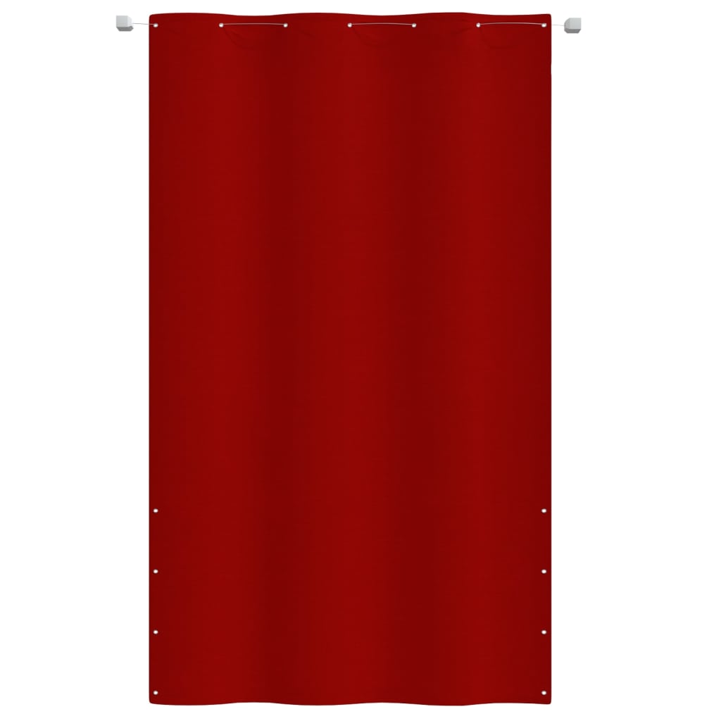 vidaXL Балконски параван, червен, 140x240 см, оксфорд плат