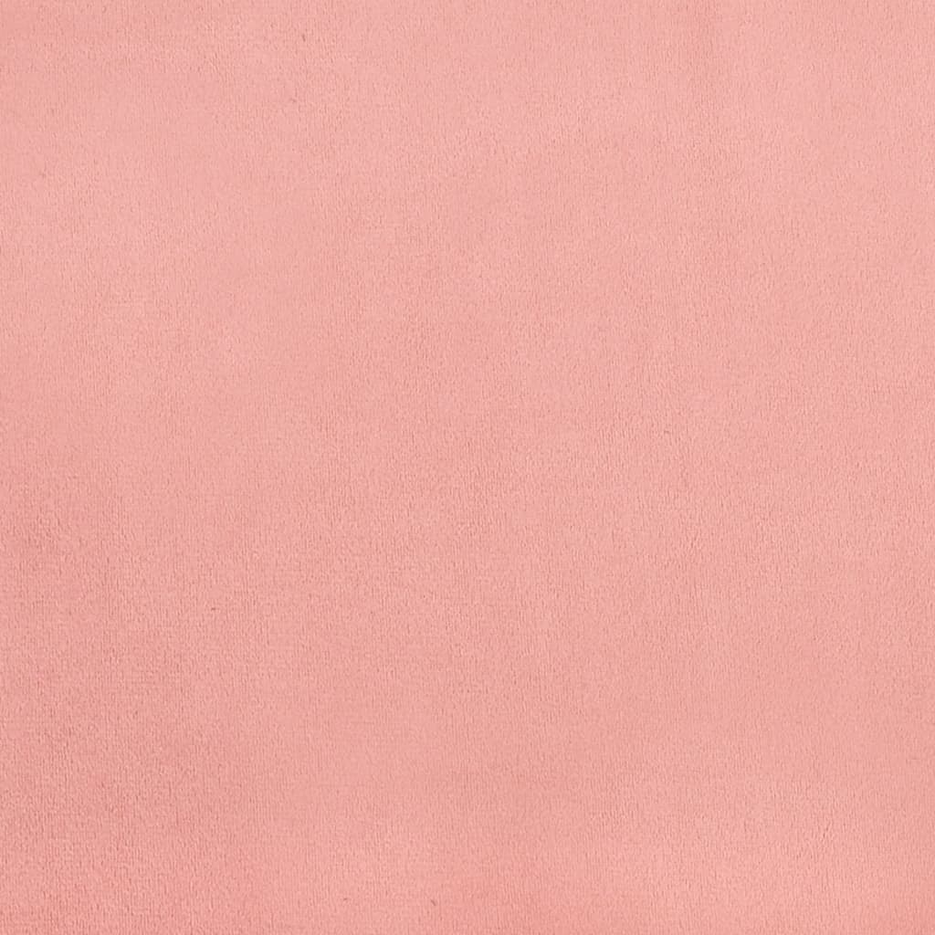 vidaXL Горни табли за легло, 2 бр, розова , 72x5x78/88 см, кадифе